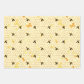 Sonnenblumen und Honigbienen-Umschlagpapier Geschenkpapier Set (Vorderseite 2)