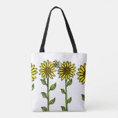 Sonnenblumen und Hummeln Tasche (Rückseite)