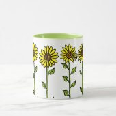 Sonnenblumen und Hummeln Tasse (Zentrum)