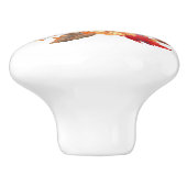 Sonnenblumen und Humming-Bird-Keramik Keramikknauf (Seitenansicht)