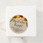 Sonnenblumen und Kraft Pop Es, wenn sie Pop Geschenkanhänger (Beispiel)