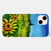SONNENBLUMEN UND LÄNDER IN DER Toskana Case-Mate iPhone Hülle (Rückseite (Horizontal))