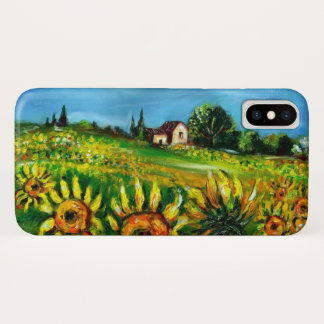 SONNENBLUMEN UND LÄNDER IN DER Toskana iPhone X Hülle