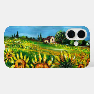 SONNENBLUMEN UND LÄNDER IN DER Toskana iPhone 16 Hülle