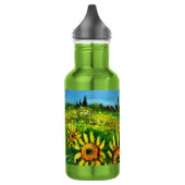 SONNENBLUMEN UND LÄNDER IN DER Toskana Edelstahlflasche (Links)