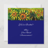 SONNENBLUMEN UND LÄNDER IN DER Toskana, Einladung (Rückseite)