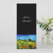 SONNENBLUMEN UND LÄNDER IN DER Toskana, Einladung (Stehend Vorderseite)