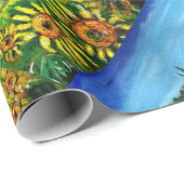 SONNENBLUMEN UND LÄNDER IN DER Toskana Geschenkpapier (Rolleneckpunkt)