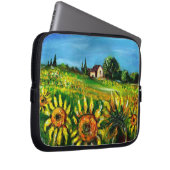 SONNENBLUMEN UND LÄNDER IN DER Toskana Laptopschutzhülle (Vorne Rechts)