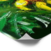 SONNENBLUMEN UND LÄNDER IN DER Toskana Poster (Ecke)