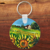 SONNENBLUMEN UND LÄNDER IN DER Toskana Schlüsselanhänger (Vorderseite)