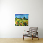 SONNENBLUMEN UND LÄNDER IN DER Toskana Wandteppich (Beispiel (Horizontal))