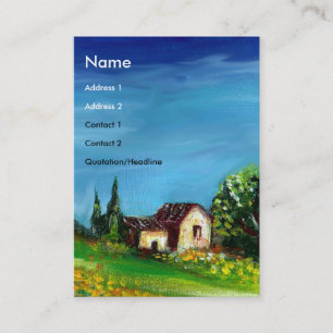 SONNENBLUMEN UND LÄNDER IN DER TUSKANIE - ITALIEN VISITENKARTE