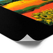 SONNENBLUMEN UND LÄNDER IN DER TUSKANISCHEN SAMMLU POSTER (Ecke)