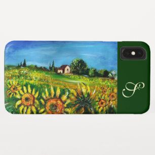 SONNENBLUMEN UND LANDSCHAFT IM MONOGRAMM DER Toska Case-Mate iPhone Hülle