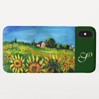 SONNENBLUMEN UND LANDSCHAFT IM MONOGRAMM DER Toska Case-Mate iPhone Hülle