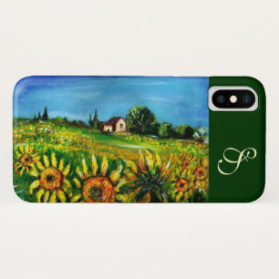 SONNENBLUMEN UND LANDSCHAFT IM MONOGRAMM DER Toska Case-Mate iPhone Hülle