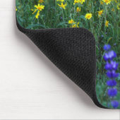 Sonnenblumen und Lavendel Mousepad (Ecke)