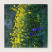 Sonnenblumen und Lavendel Puzzle (Vertikal)