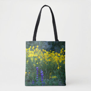 Sonnenblumen und Lavendel Tasche