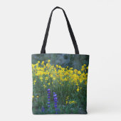Sonnenblumen und Lavendel Tasche (Rückseite)