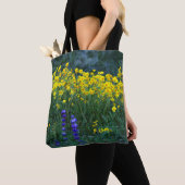 Sonnenblumen und Lavendel Tasche (Von Nahem)