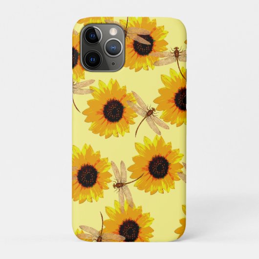 Sonnenblumen und Libellen, Case-Mate iPhone Hülle (Rückseite)