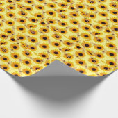 Sonnenblumen und Libellen, Geschenkpapier (Ecke)