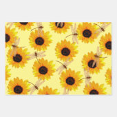 Sonnenblumen und Libellen, Geschenkpapier Set (Vorderseite)