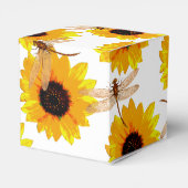 Sonnenblumen und Libellen, Geschenkschachtel (Rückseite)