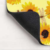 Sonnenblumen und Libellen, Mousepad (Ecke)