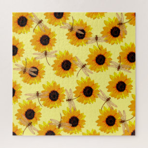 Sonnenblumen und Libellen, Puzzle