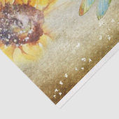 Sonnenblumen und Libellen-Reihe Design 1 Seidenpapier (Ausschnitt)