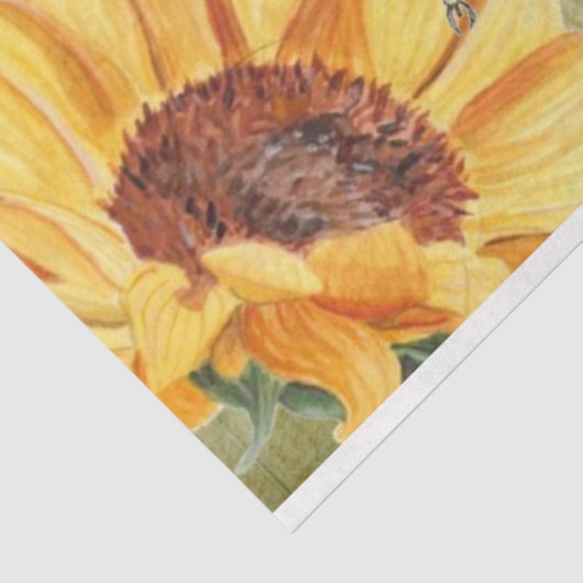 Sonnenblumen und Libellen, Reihe Design 4 Seidenpapier (Ausschnitt)