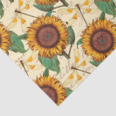 Sonnenblumen und Libellen, Reihe Design 5 Seidenpapier (Detail)
