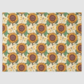 Sonnenblumen und Libellen, Reihe Design 5 Seidenpapier (Vorderseite)