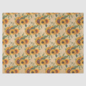 Sonnenblumen und Libellen, Reihe Design 6 Seidenpapier (Vorderseite)