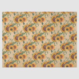 Sonnenblumen und Libellen, Reihe Design 6 Seidenpapier