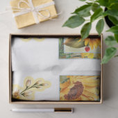 Sonnenblumen und Libellen-Reihe Design 8 Seidenpapier (Geschenk)