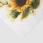 Sonnenblumen und Libellen-Reihe Design 8 Seidenpapier (Ausschnitt)