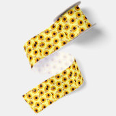 Sonnenblumen und Libellen, Satinband (Rückseite)