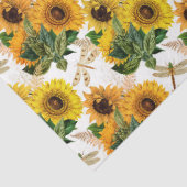 Sonnenblumen und Libellen Serie Design 11 Seidenpapier (Detail)