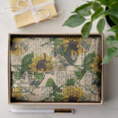 Sonnenblumen und Libellen Serie Design 14 Seidenpapier (Geschenk)