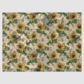 Sonnenblumen und Libellen Serie Design 14 Seidenpapier (Vorderseite)