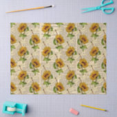 Sonnenblumen und Libellen Serie Design 16 Seidenpapier (Basteln)