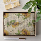 Sonnenblumen und Libellen Serie Design 16 Seidenpapier (Geschenk)