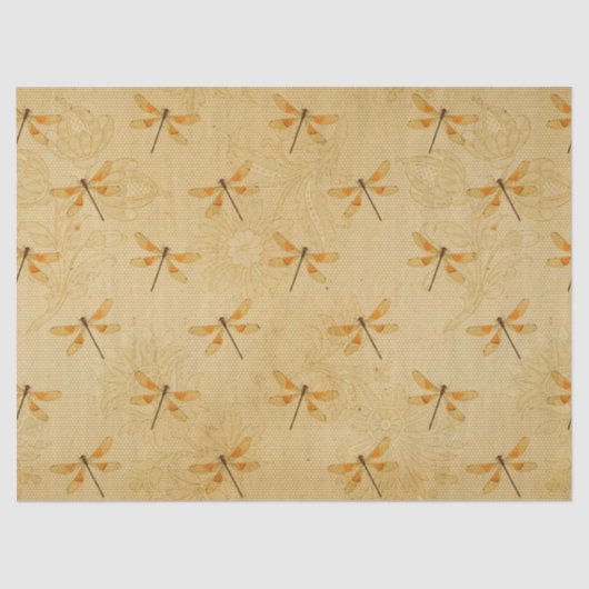 Sonnenblumen und Libellen Serie Design 17 Seidenpapier (Vorderseite)