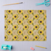Sonnenblumen und Libellen Serie Design 7 Seidenpapier (Basteln)