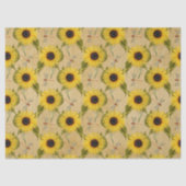 Sonnenblumen und Libellen Serie Design 7 Seidenpapier (Vorderseite)