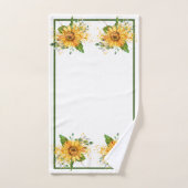 Sonnenblumen und Libellen-Spritzer fallen Badhandtuch Set (Handtuch)
